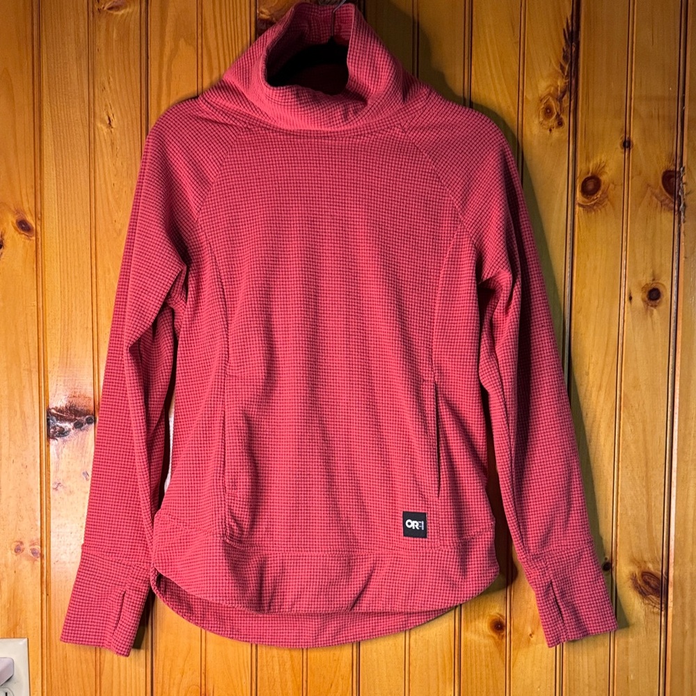 Outdoor Research Pink Cowl Neck Fleece Sweater